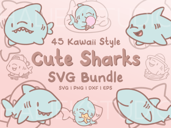 Download Shark SVG Illustrations - Shark Collection