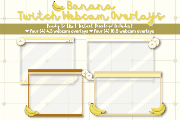 Download Banana Twitch Webcam Overlays - Overlay Collection