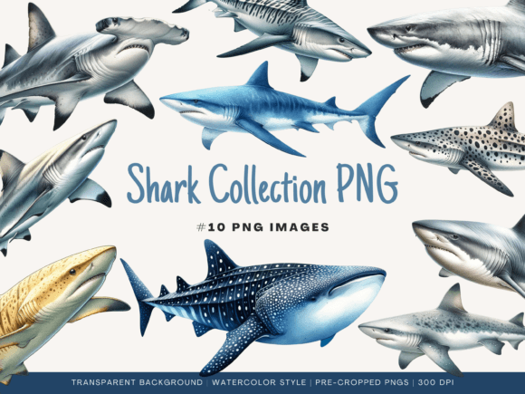 Download Shark Collection Clipart | Cropped PNG - Premium Resources