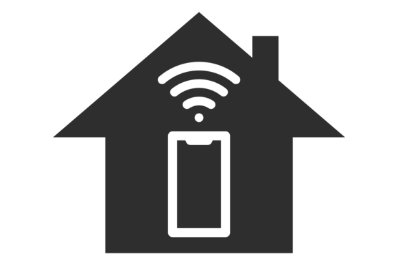Download Home Internet Symbol. Wireless Signal in - Internet Collection